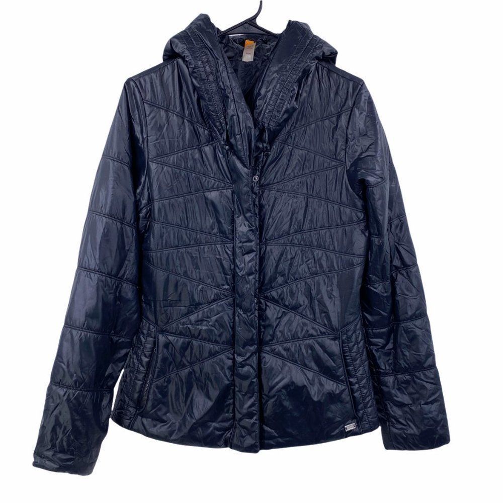 Lucy Packable Hooded Nylon Puffer Jacket Size M